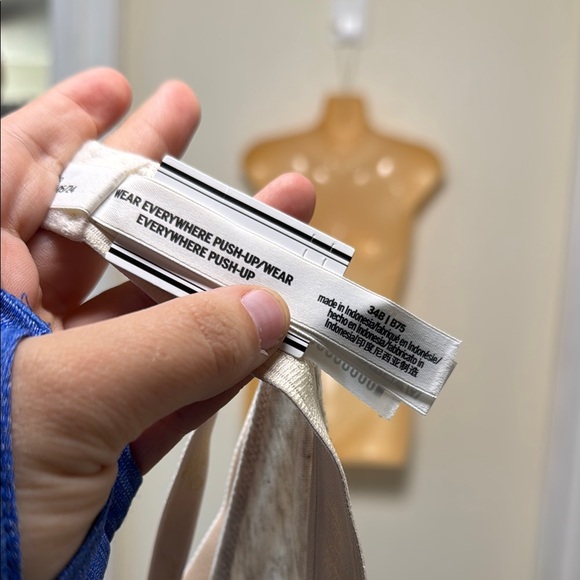 PINK Heather Gray Intimates T-Shirt Bra Wear Everywhere Push-Up Bra size 34B NWT - Picture 5 of 6